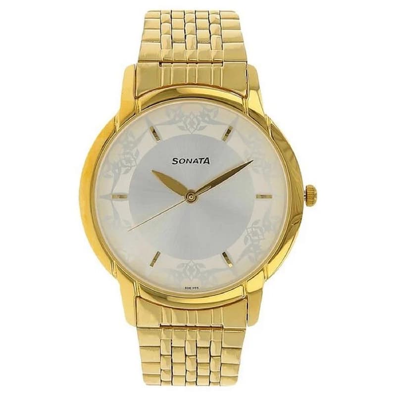 Men's Essen Silver Variations Round Dial Watch - NT77031YM01