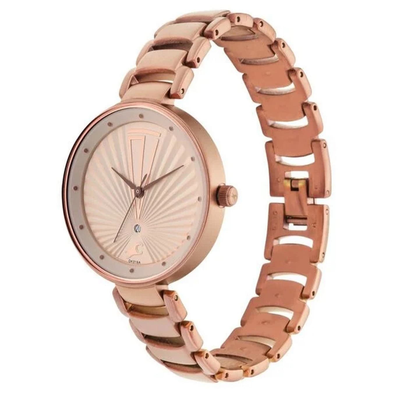 Women's Fashion Pink Round Dial Watch - NT6216QM01