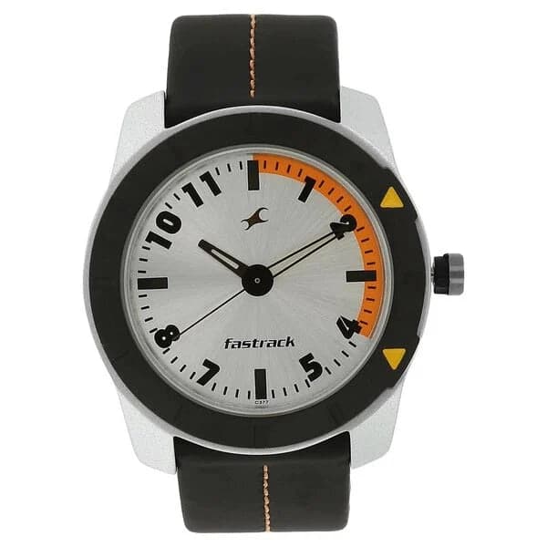 Men's Sporty Grey Round Dial Watch - NS3015AL01