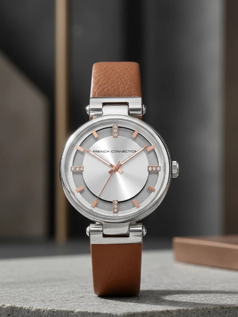 Women's Silver Casual Round Analogue Watch-FC148T