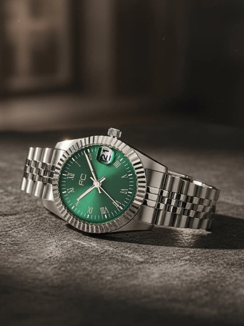 Women's Silver Casual Round Analogue Watch-FCS09SM