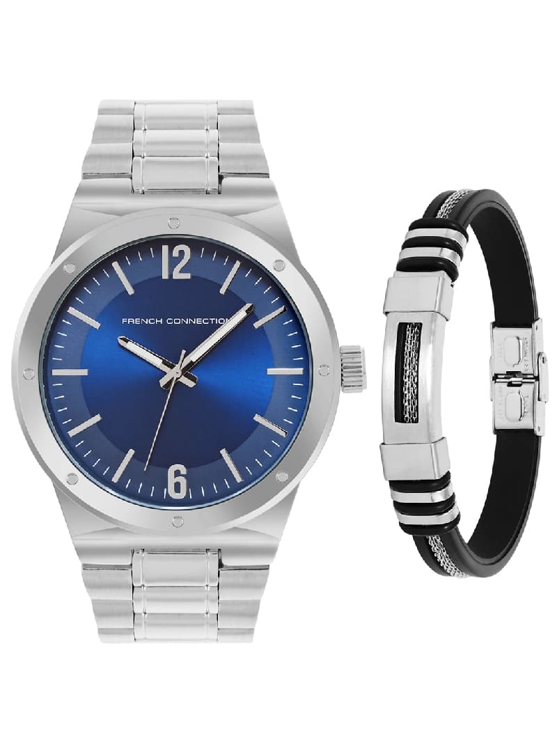 Men's Silver Casual Round Analogue Watch-FCW17USM