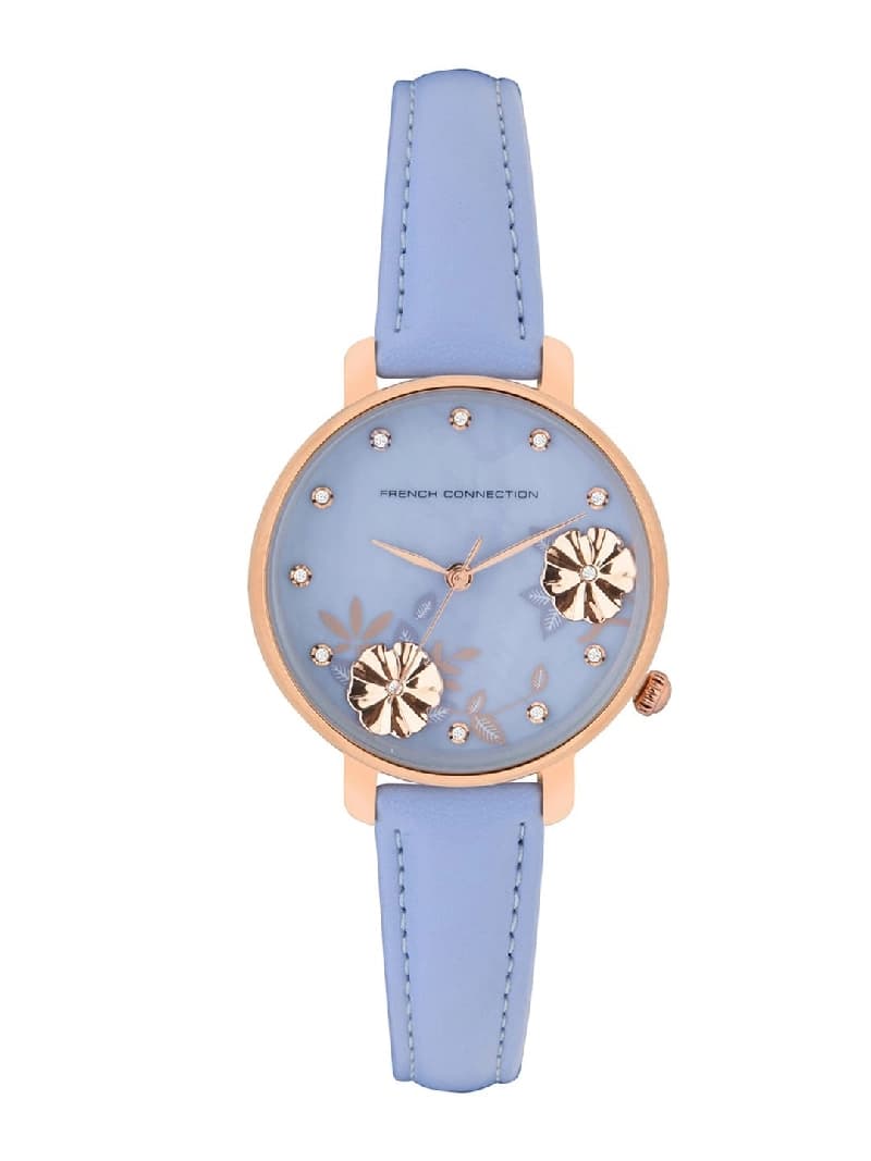 Women's Lavender Casual Round Analogue Watch-FC21L
