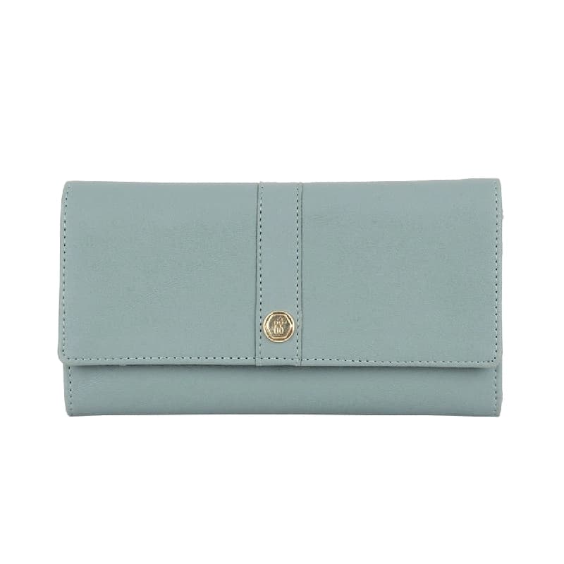 Women's Green Large 3 Fold Wallet