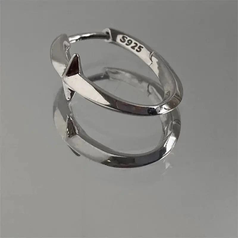 Women's Silver Minimalist Kpop Silver Earring