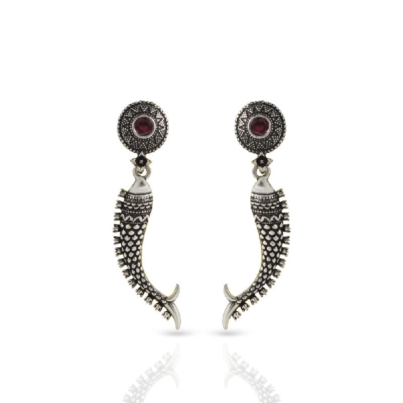 Women's Pink Matsya Danglers