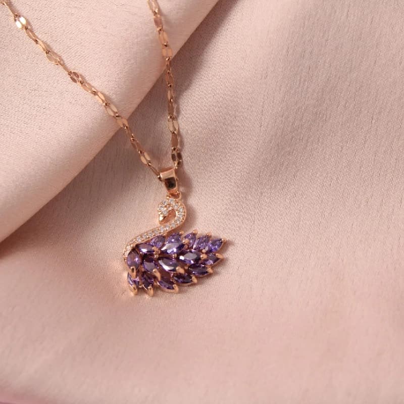 Women's Millenia Dancing Swan Necklace