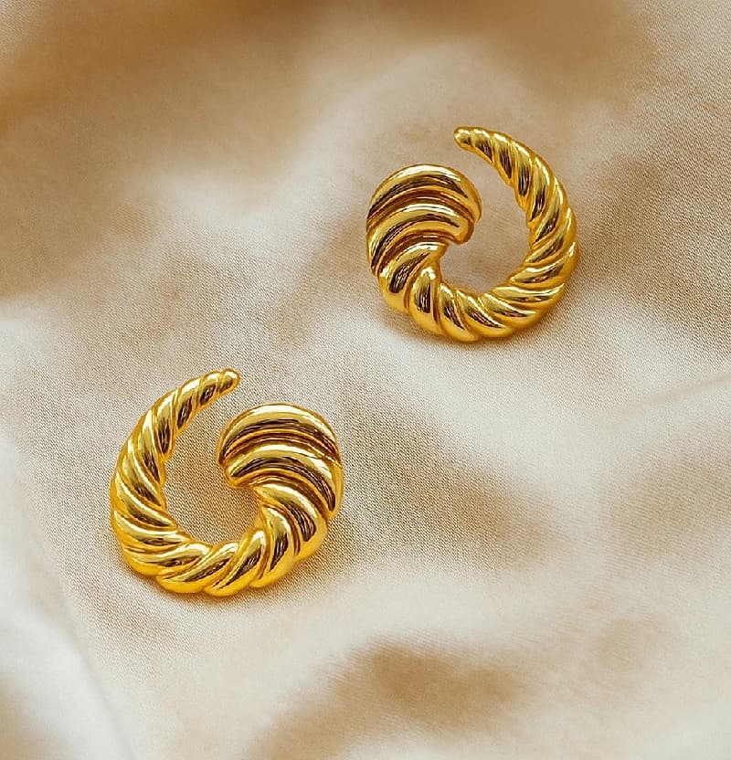 Women's Gold Casual Earrings