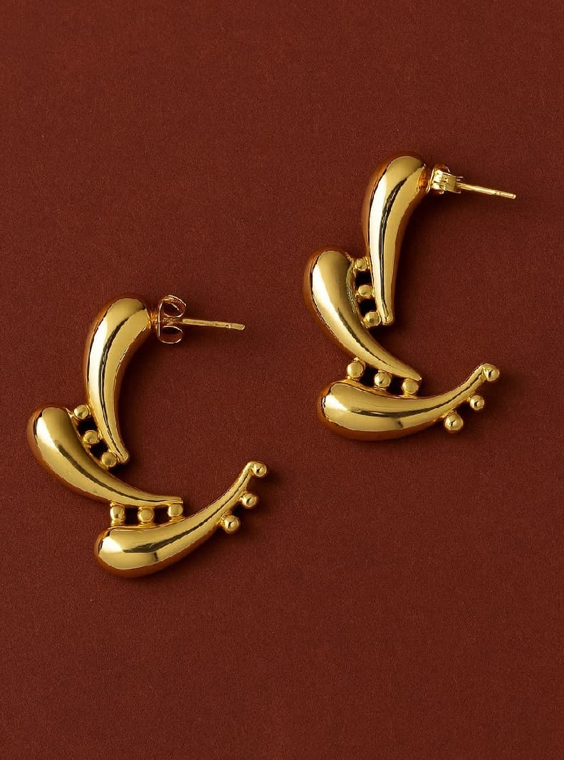 Women's Gold Casual Earrings