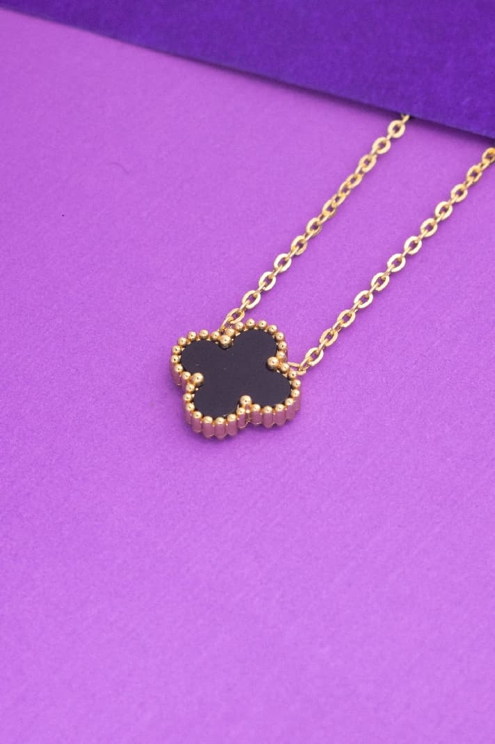 Women's Black Casual Chain Pendant