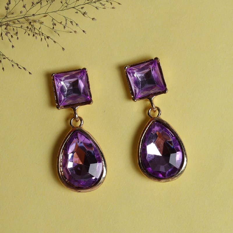 Women's Purple Casual Earrings