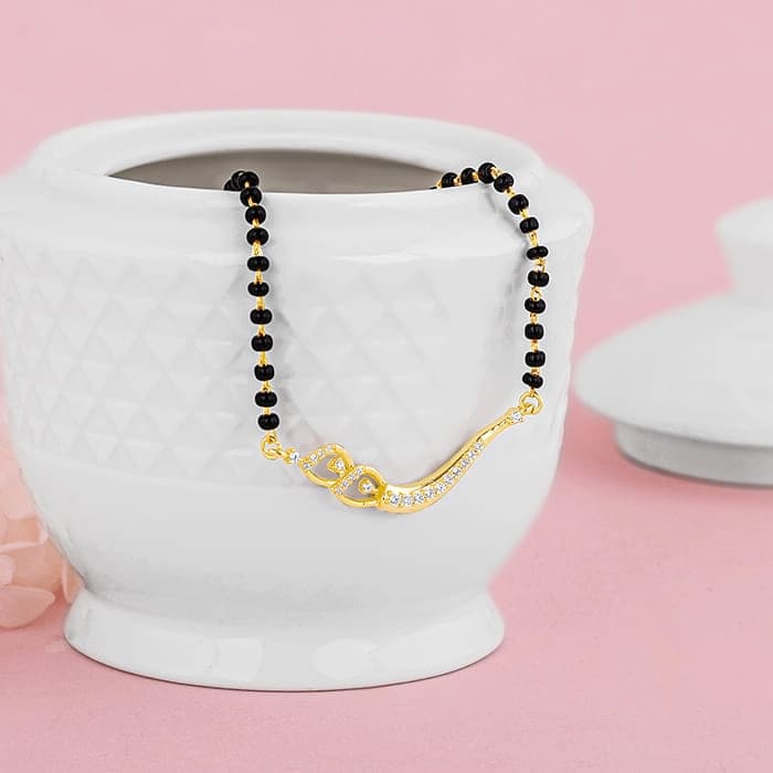 Women's Golden Match Made in Heaven Mangalsutra