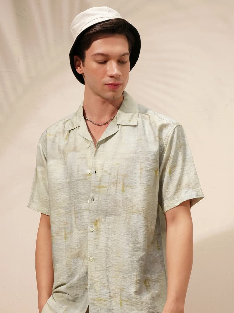 Men's Multicolor Casual Printed Regular Fit Shirt