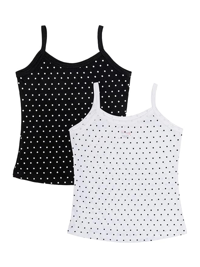 Girls Assorted Casual Printed Vest - Pack of 2