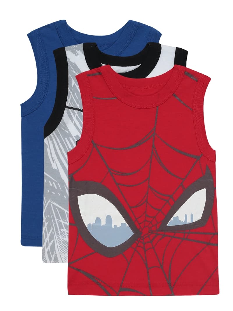 Boys Assorted Casual Printed Vest - Pack of 3