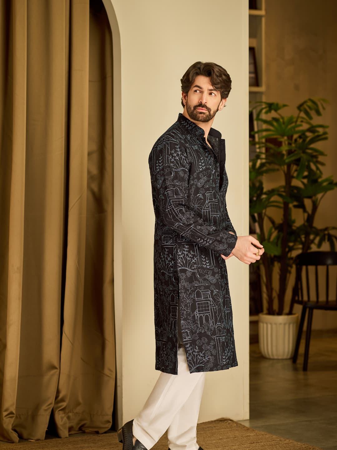 Men's Multicolor Festive Kurta