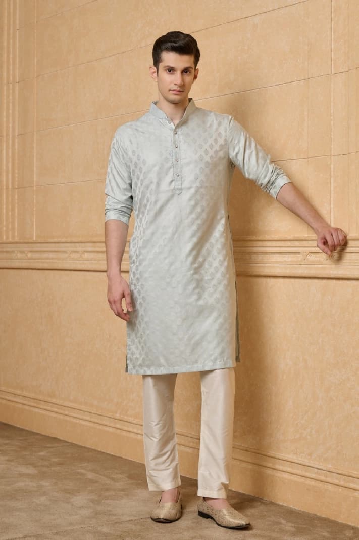 Men's Blue Festive Kurta Set