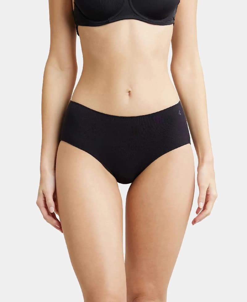 Women's Black Modal Stretch Hipsters