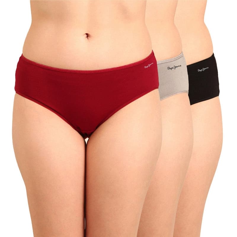 Women's Multicolor Cotton Hipster - Pack of 3