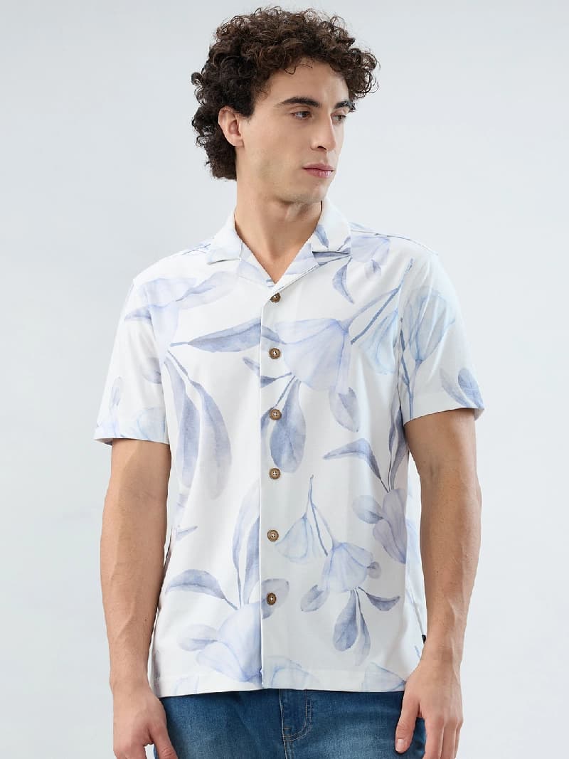 Men's Multicolor Casual Printed Regular Fit Shirt