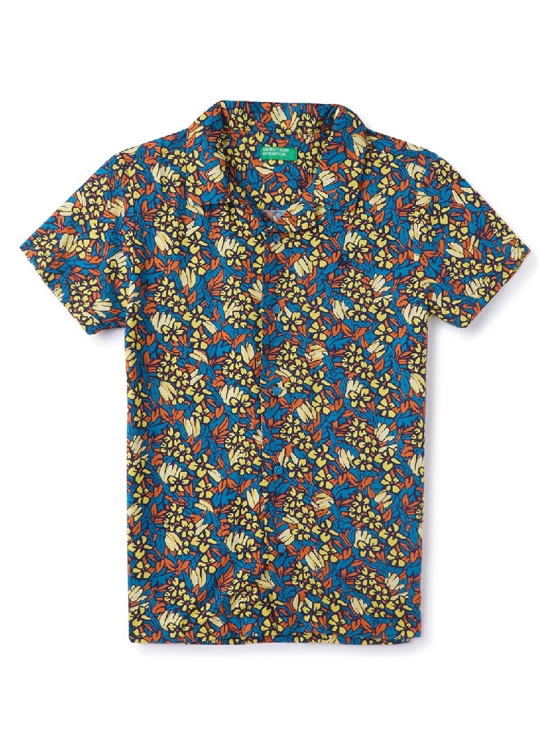 Boys Multicolor Casual Regular Fit Printed Half Sleeves Shirt