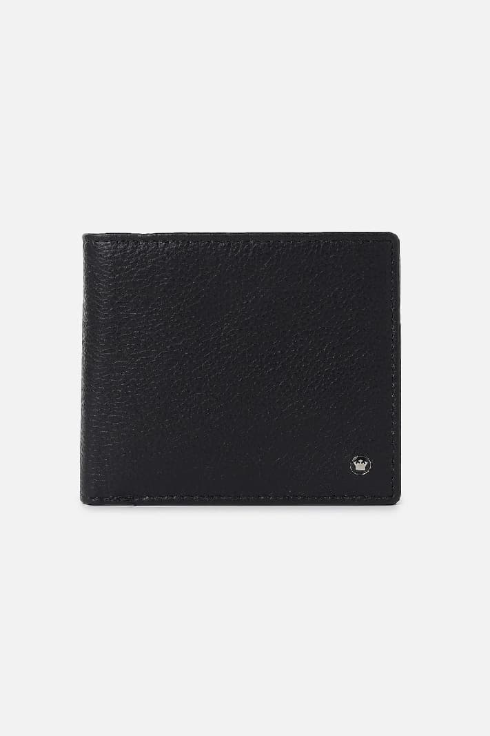 Men's Black Textured Genuine Leather Wallet