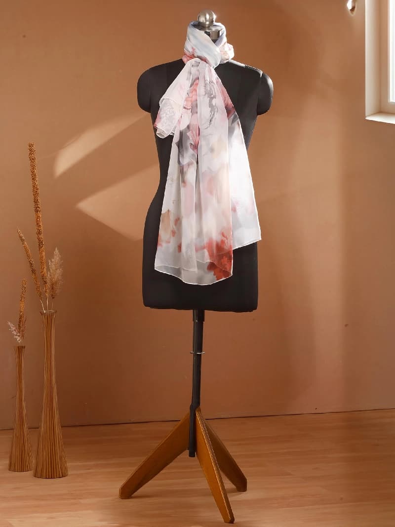 Women's Multicolor Casual Printed Scarve