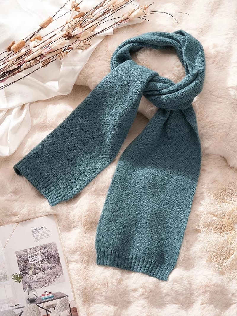 Women's Multicolor Casual Cashmere Knitted Scarf
