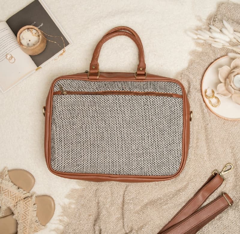 Women's Black Midnight Bloom Laptop Bag