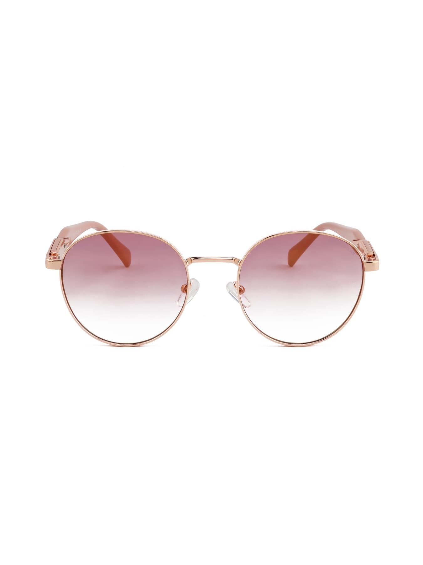 Women's Gold Pink Polarised Lens Round Sunglass Horizon Series