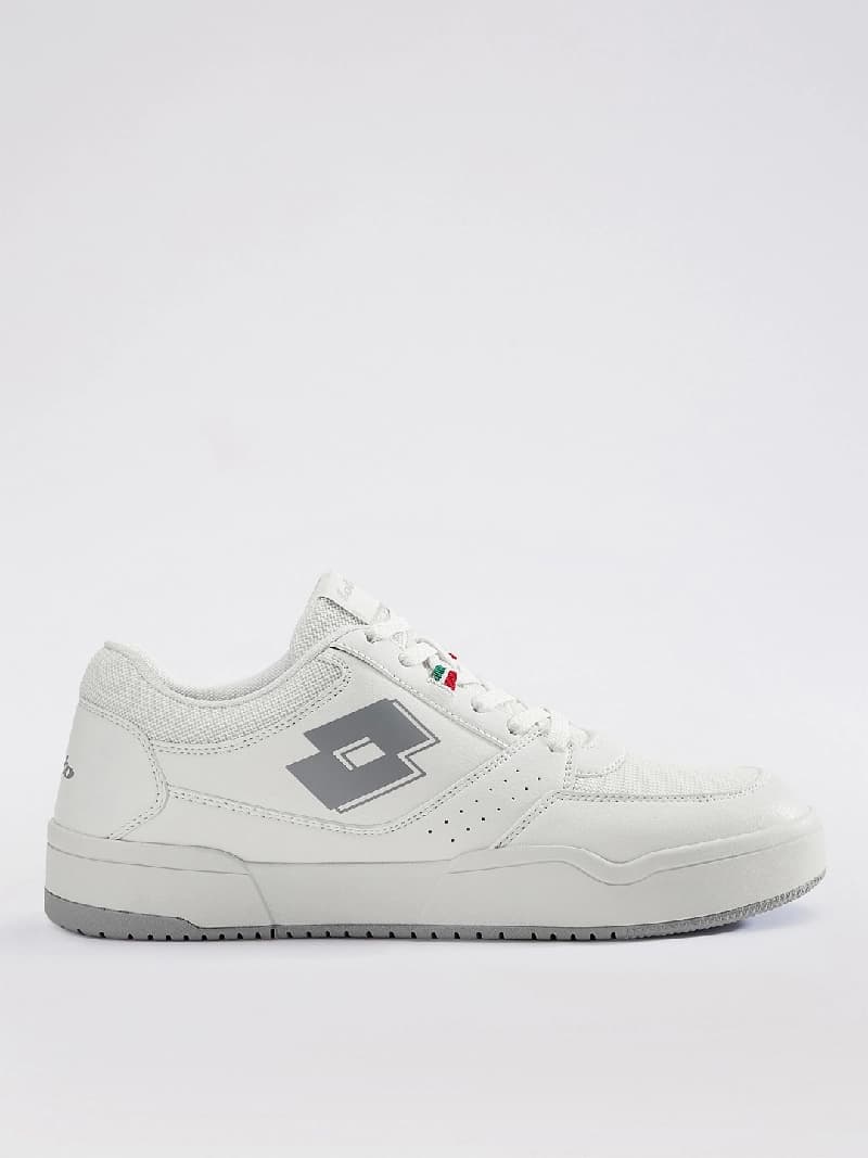 Men's Casual Synthetic leather + Poly fabric Hoop Star Urbano White Sneakers