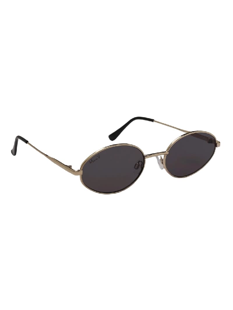 Unisex Brown Casual Round Sunglass