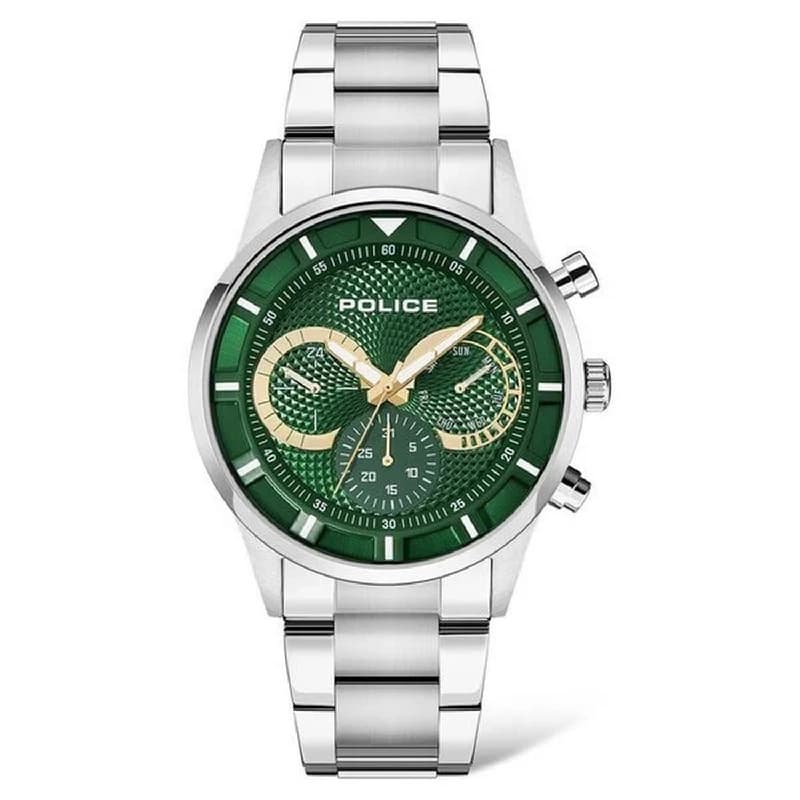 Men's Green 45 MM Driver Dial Stainless Steel Analogue Watch