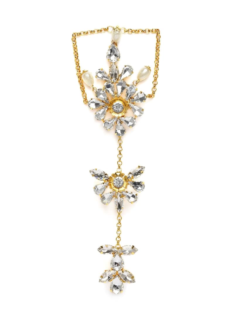 Women's White Crystal Shine Stones Party Bling Contemporary Ring Bracelet