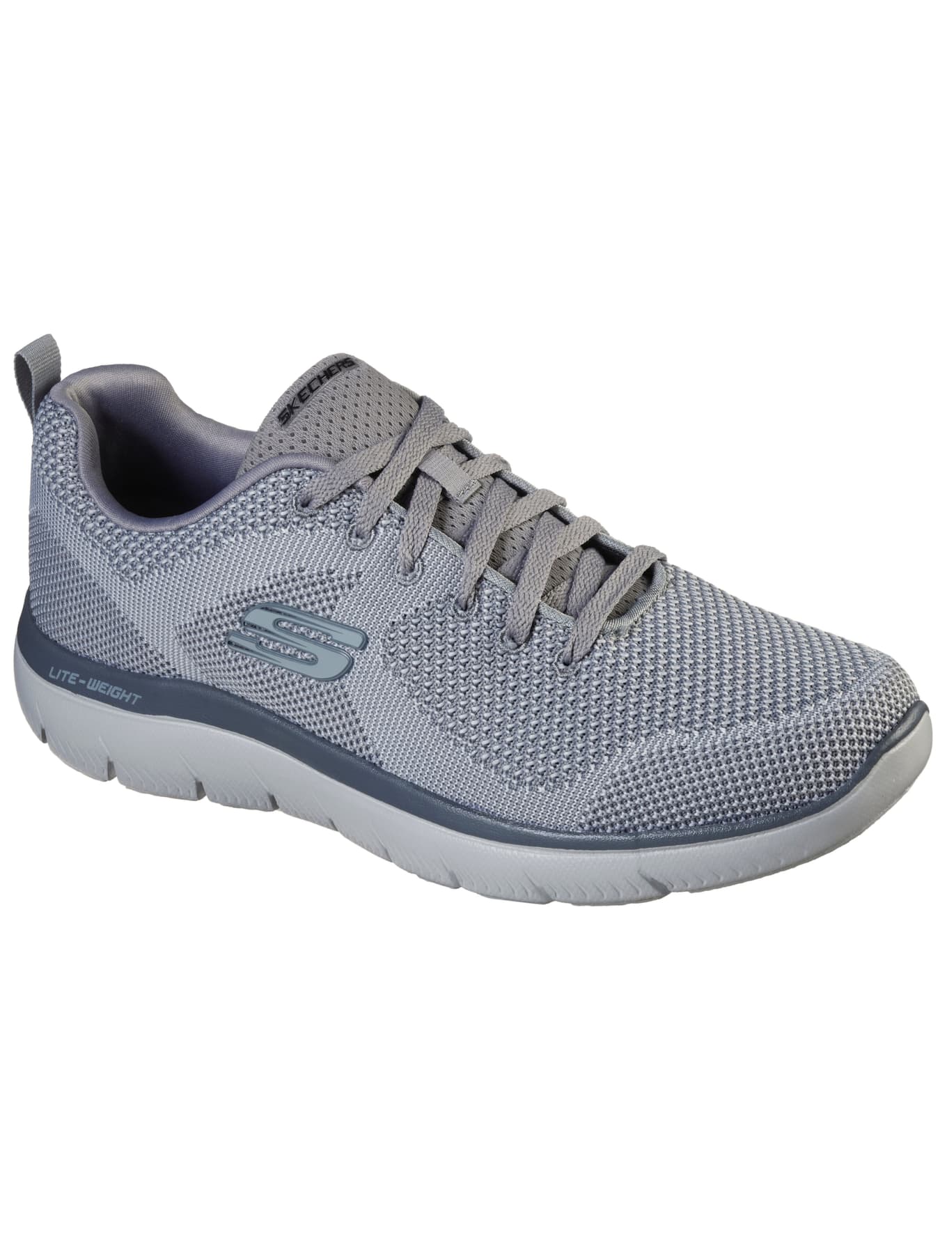 Men's Light Grey Casual Lace-Up Summits - Brisbane Gym Shoes