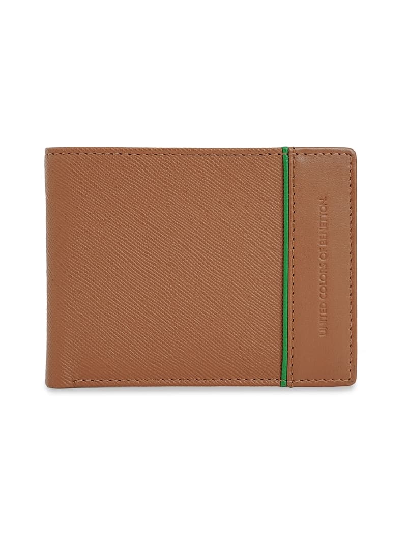 Men's Brown Formal Solid Leather Wallet