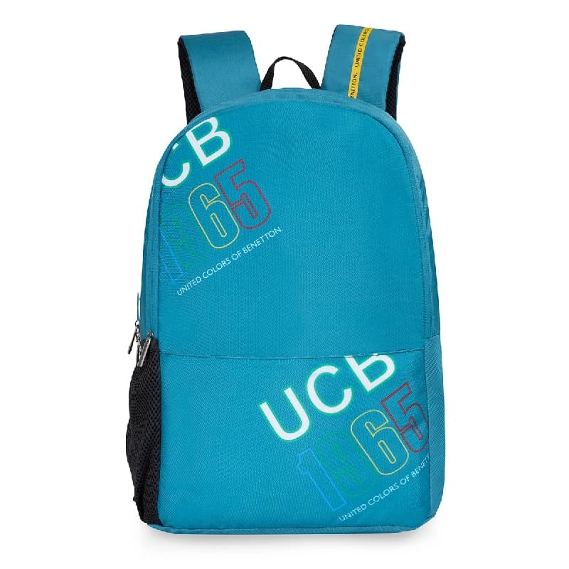 Unisex Green Smart Casual Printed Polyester Backpack