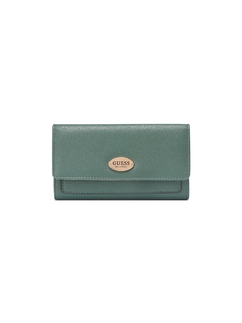 Women's Green Solid Wallet