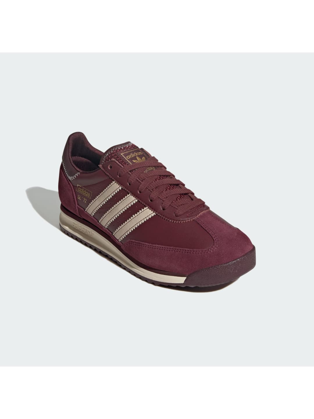 Men's Burgundy Casual Leather SL 72 Rs Sneakers