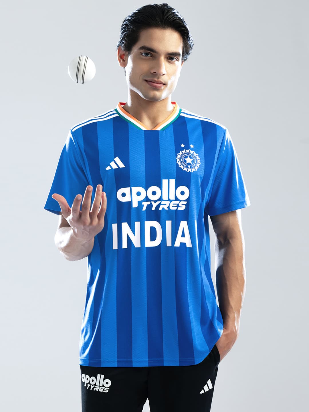 Men's Blue Casual Printed Regular Fit Tshirt