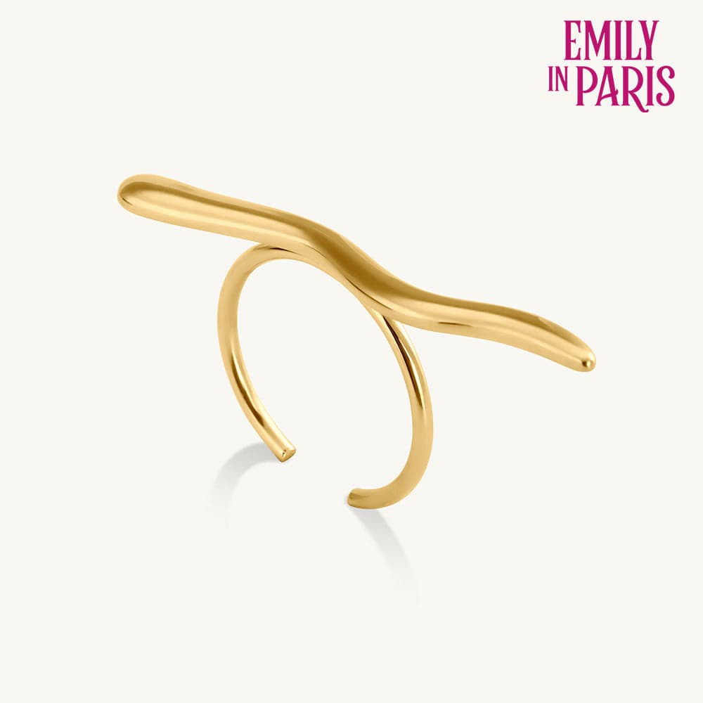 Women's Gold Casual Wear Gold Plated Stainless Steel Finger Ring
