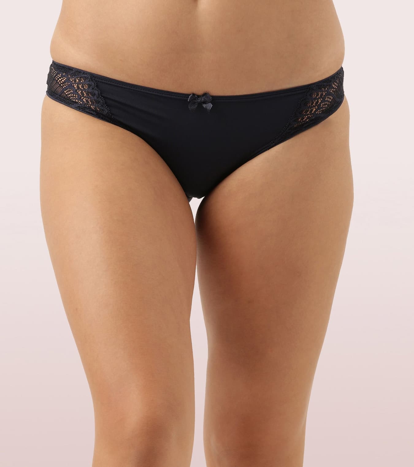 Women's Blue Low Rise Co-Ordinate Bikini Panty