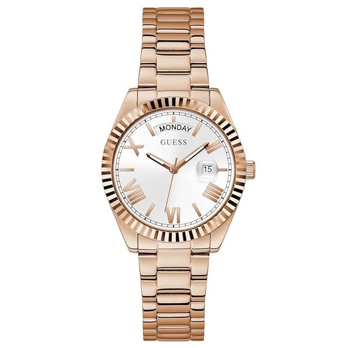 Women's White Dial Analog Watch - GW0308L3