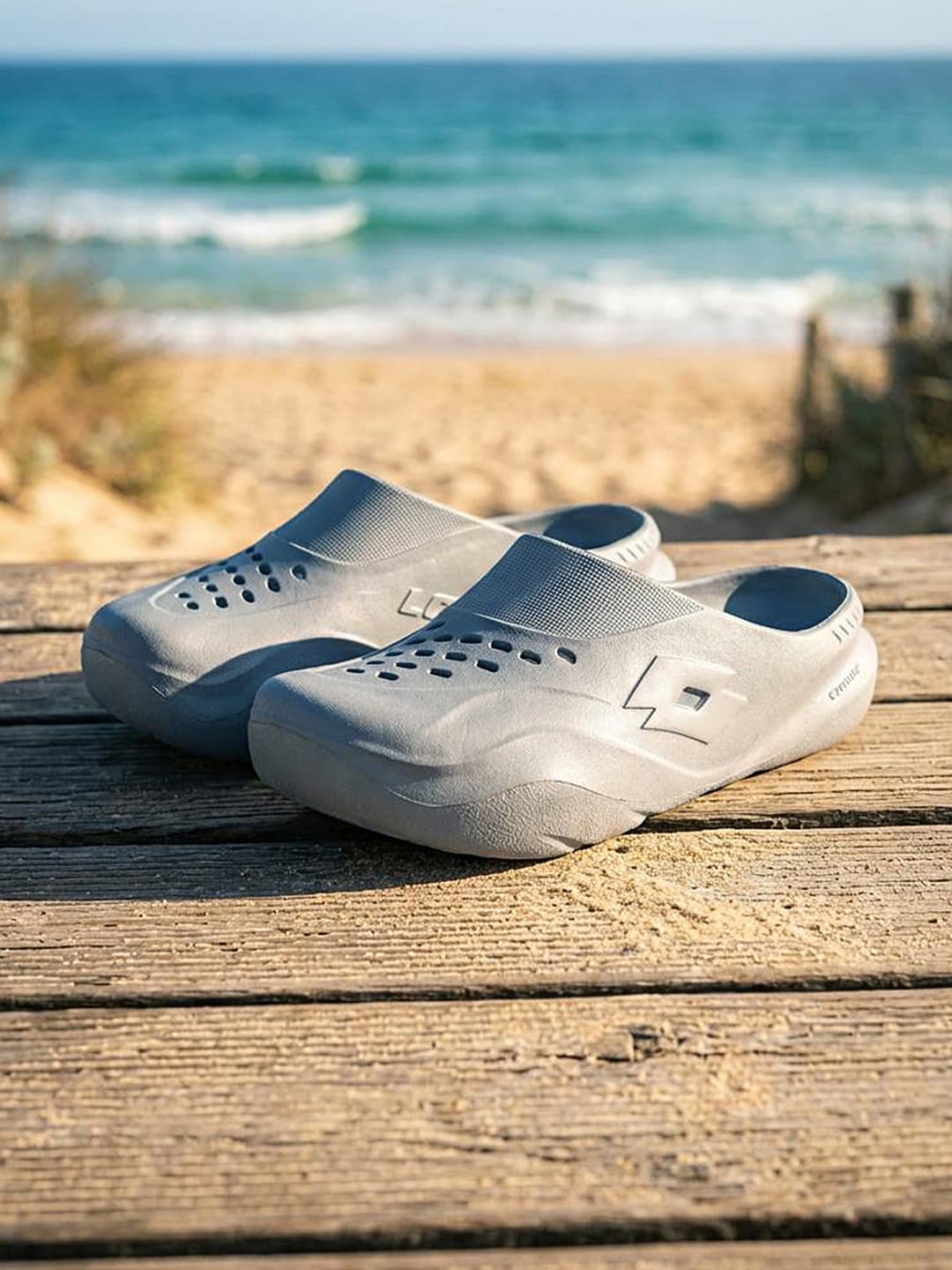 Men's Grey and Grey Casual EVA Recupero Clogs