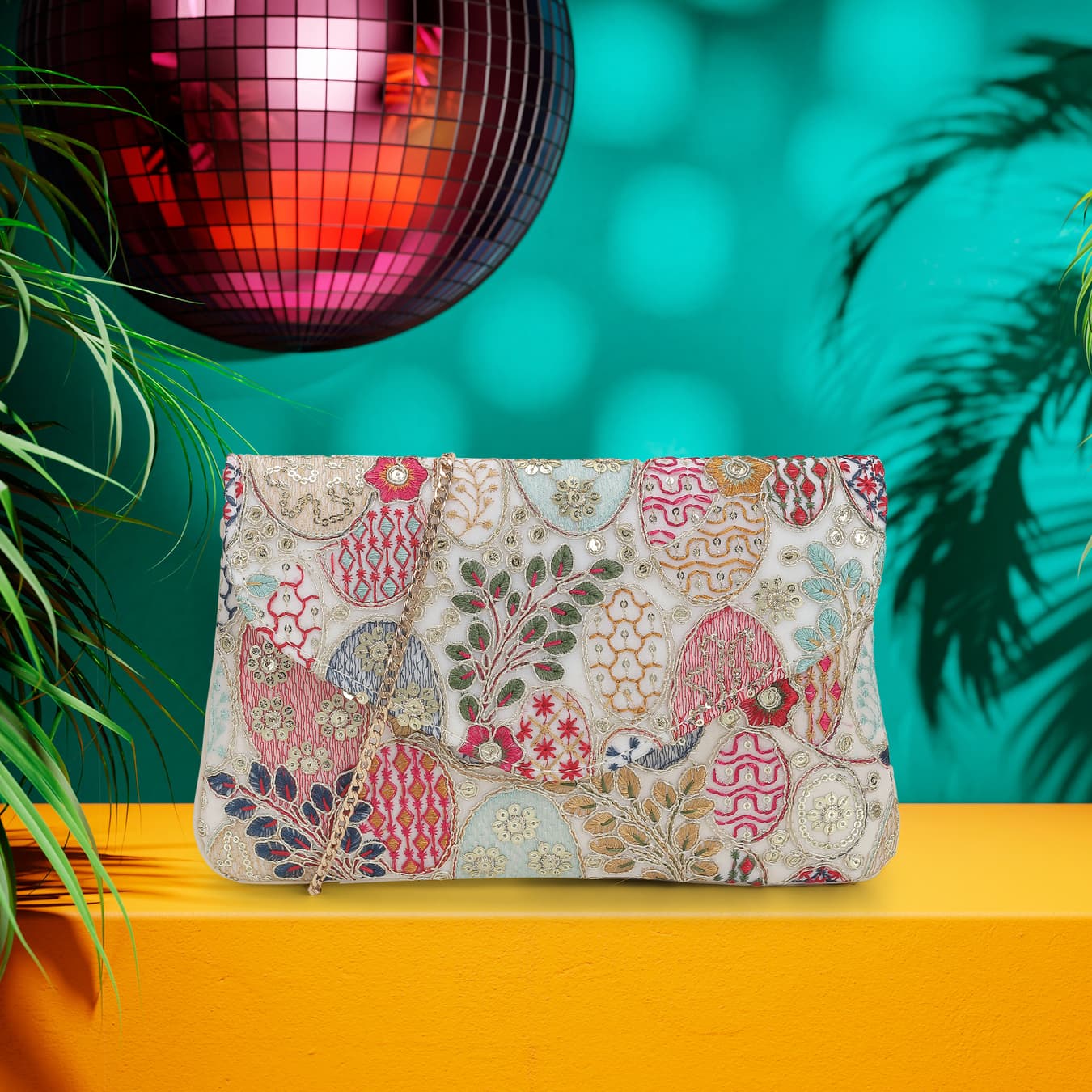 Women's Multicolor Casual Fabric Handbag