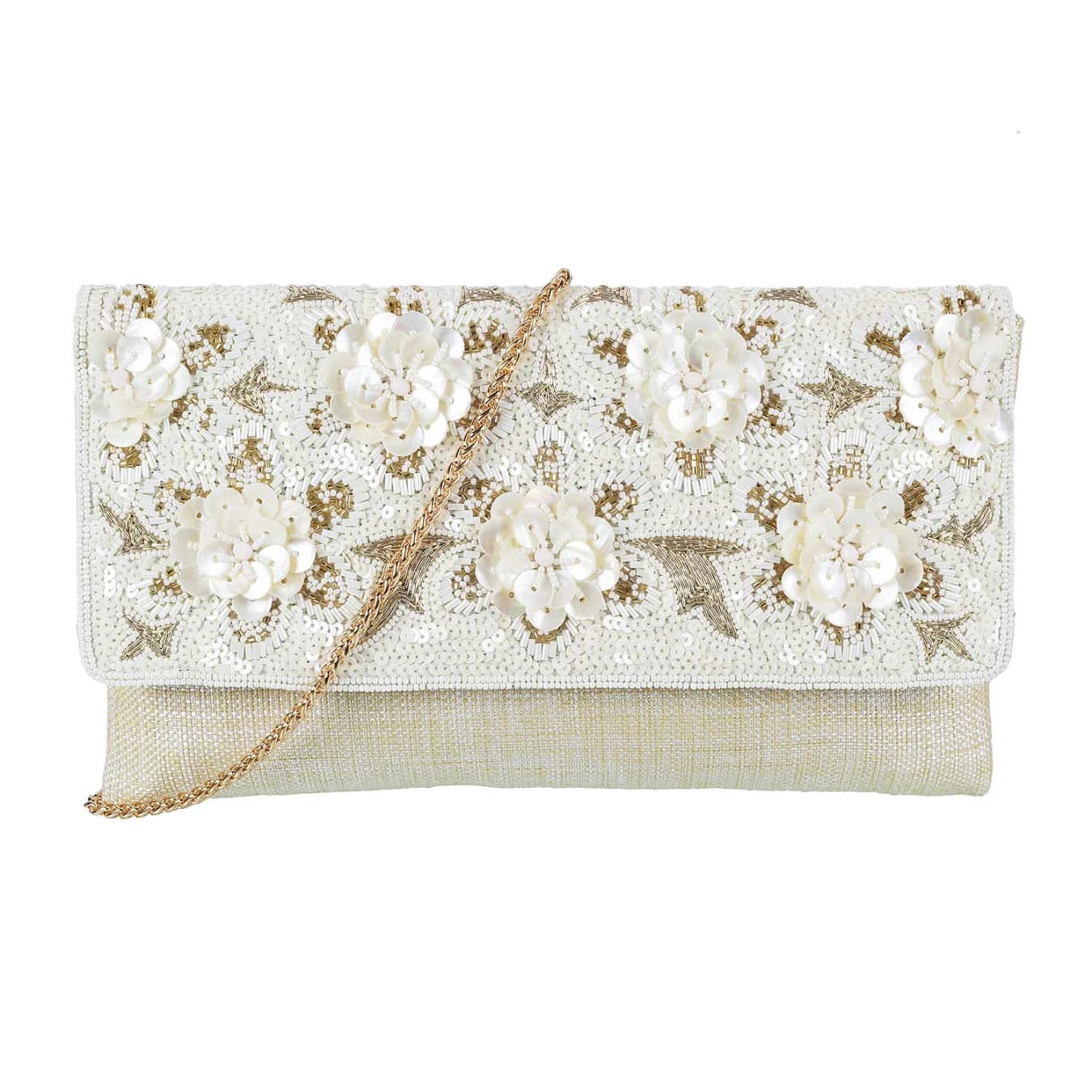 Women's Beige Casual Fabric Handbag