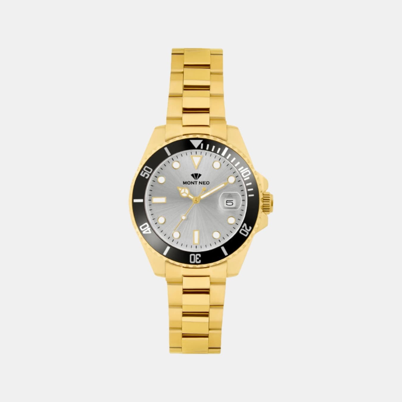 Men's Quartz Silver Dial Analog Metal Watch 3507E-M2203