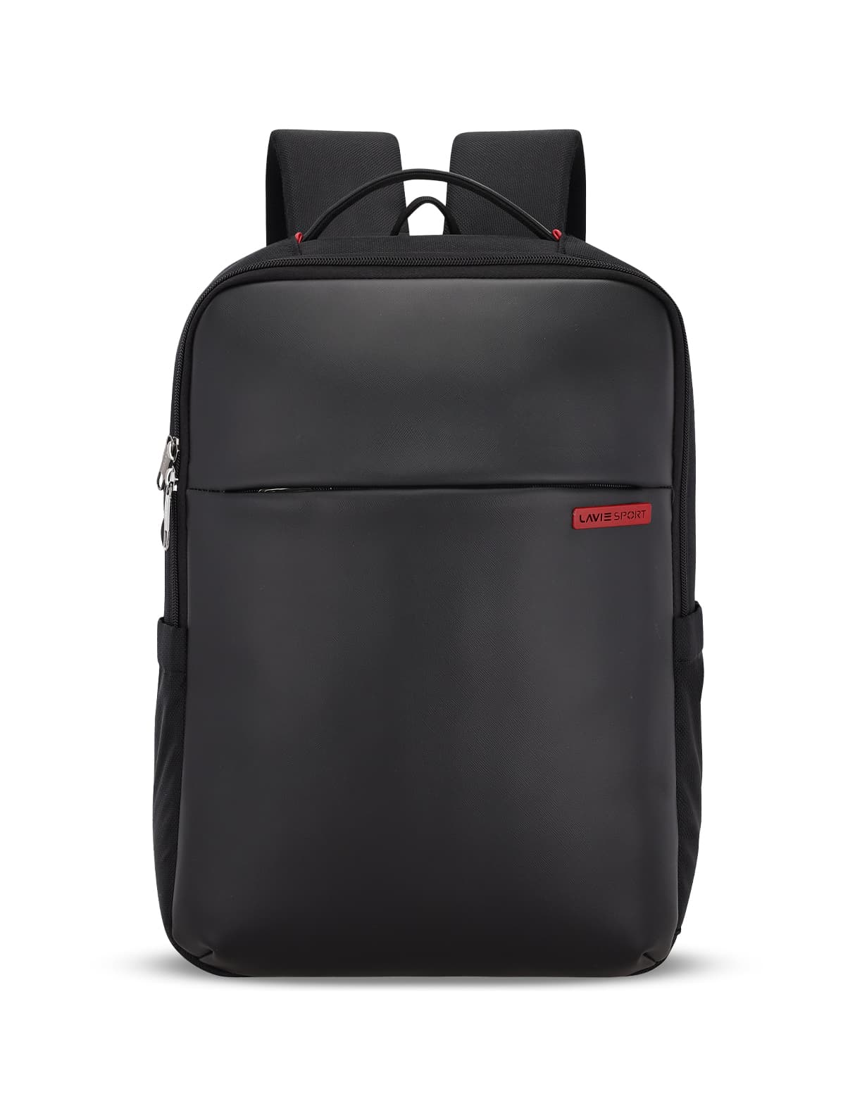 Unisex Black Formal Solid Polyester Laptop Backpack