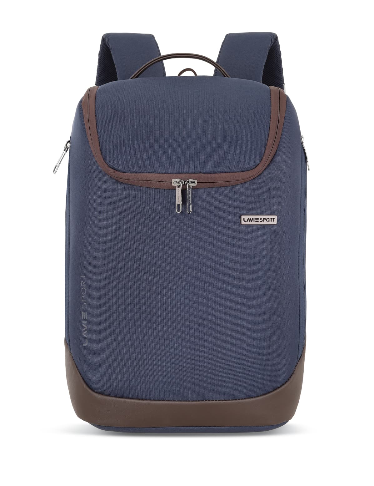 Unisex Blue Formal Solid Polyester Laptop Backpack