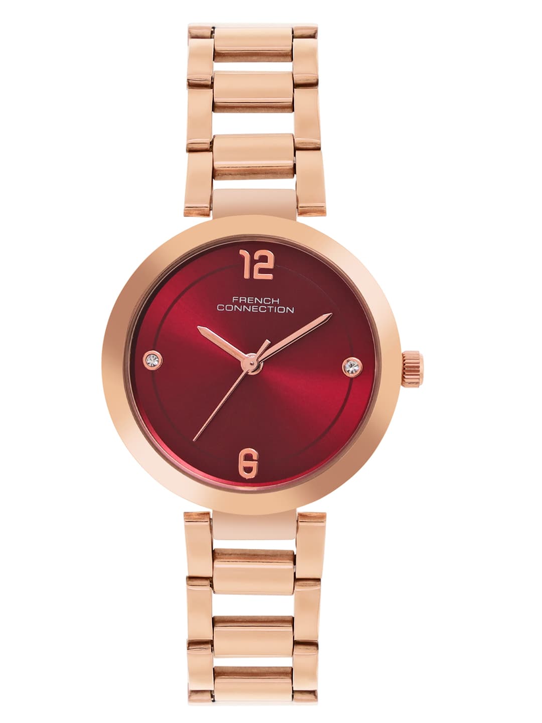 Women's Red Quartz Metal Analog Watch -FCN01D